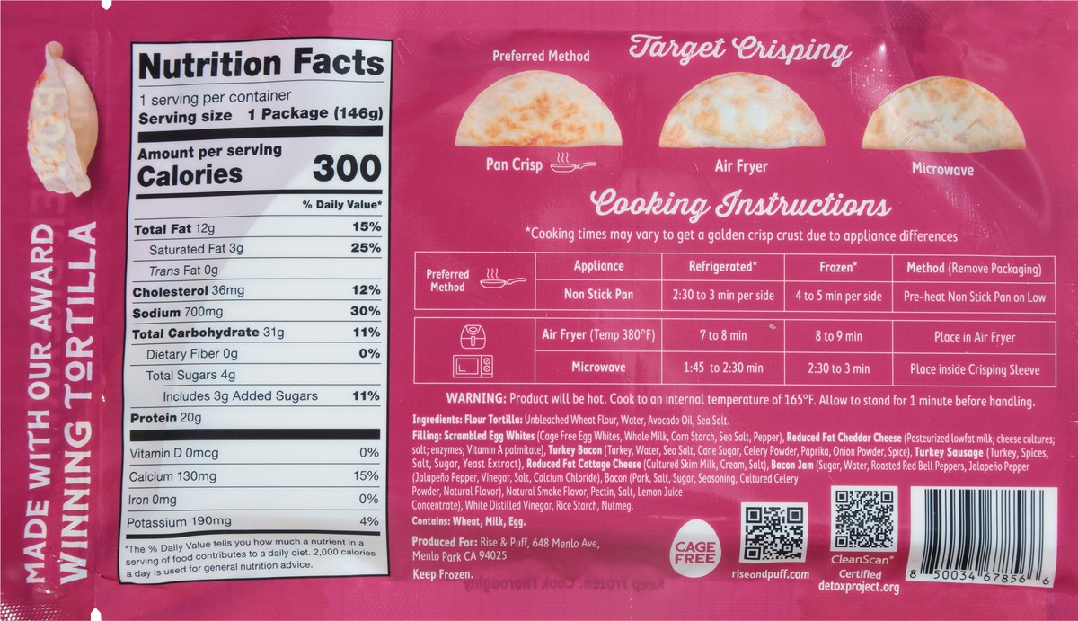 slide 12 of 13, Rise & Puff Gourmet Turkey Bacon & Sausage Quesadillas 5.15 oz, 5.15 oz