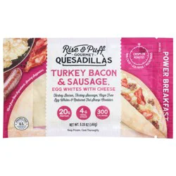 Rise & Puff Gourmet Turkey Bacon & Sausage Quesadillas 5.15 oz