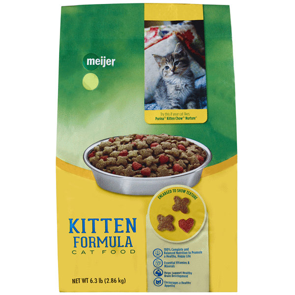 slide 1 of 1, Meijer Kitten Food, 6.3 lb