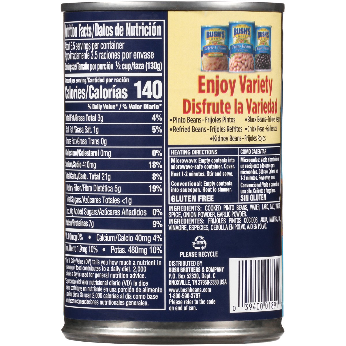 slide 3 of 12, Bush's Best Bush's Traditional Refried Beans 16 oz, 16 oz