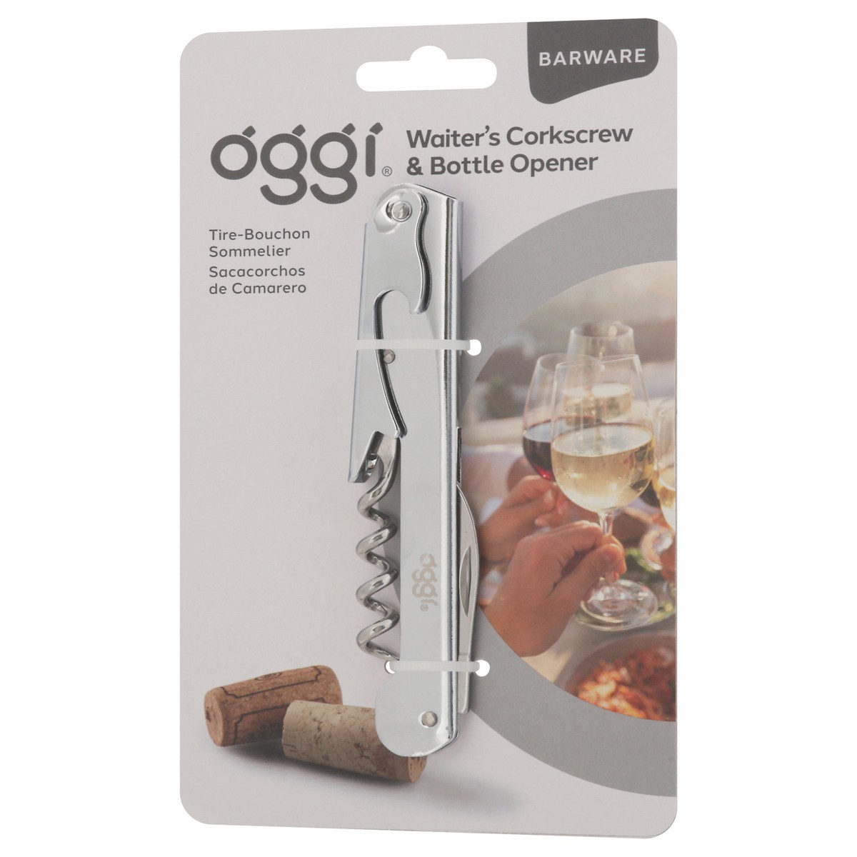 slide 3 of 11, Oggi Barware Waiter's Corkscrew & Bottle Opener 1 ea, 1 ct