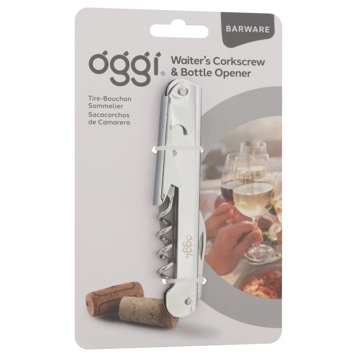 slide 10 of 11, Oggi Barware Waiter's Corkscrew & Bottle Opener 1 ea, 1 ct