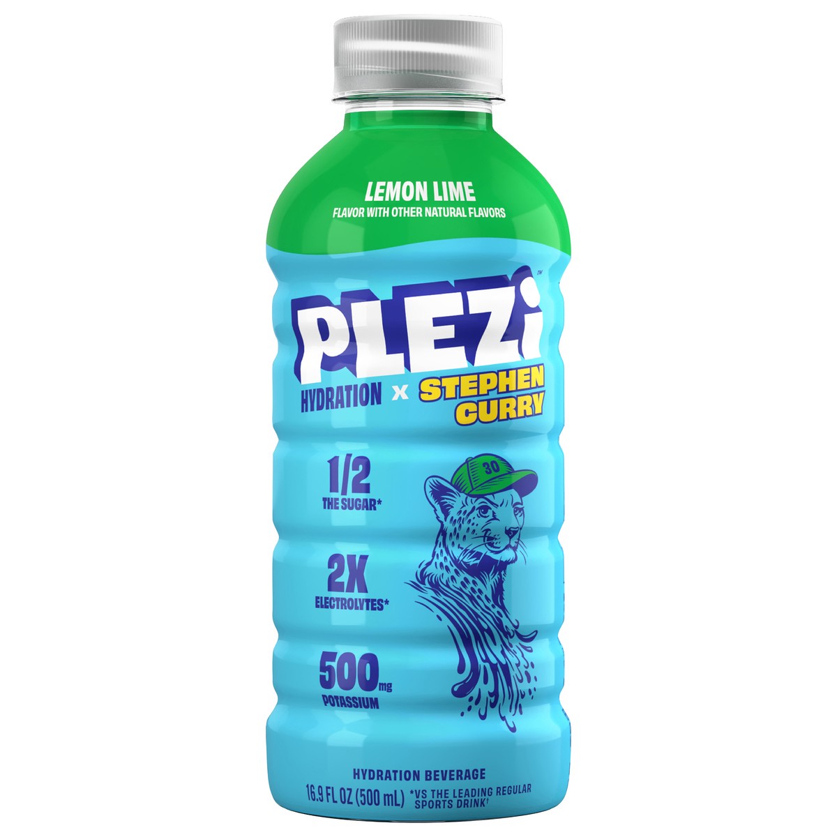 slide 1 of 9, PLEZi Hydration, Lemon Lime 16.9 oz, 16.9 fl oz