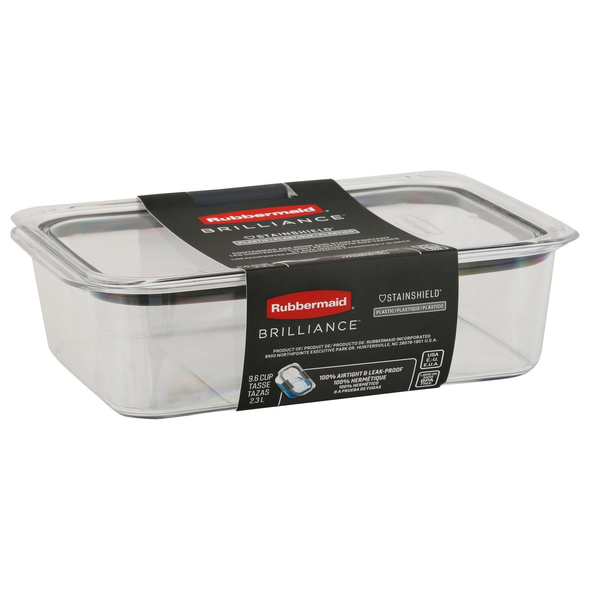 slide 8 of 9, Rubbermaid Brilliance 9.6 Cup Plastic Container 1 ea, 1 ct