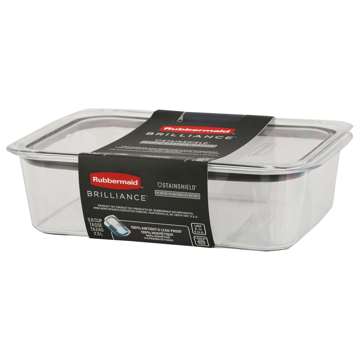 slide 4 of 9, Rubbermaid Brilliance 9.6 Cup Plastic Container 1 ea, 1 ct