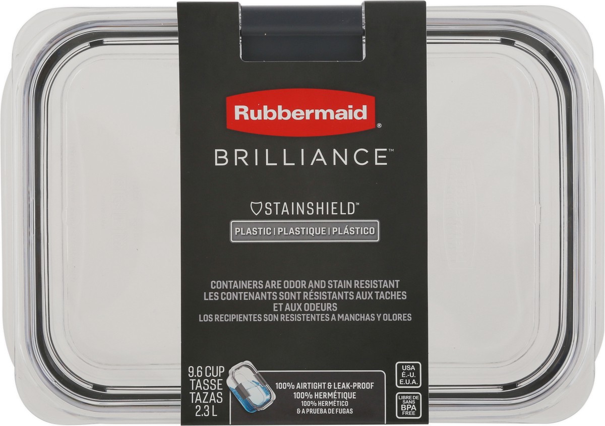 slide 2 of 9, Rubbermaid Brilliance 9.6 Cup Plastic Container 1 ea, 1 ct