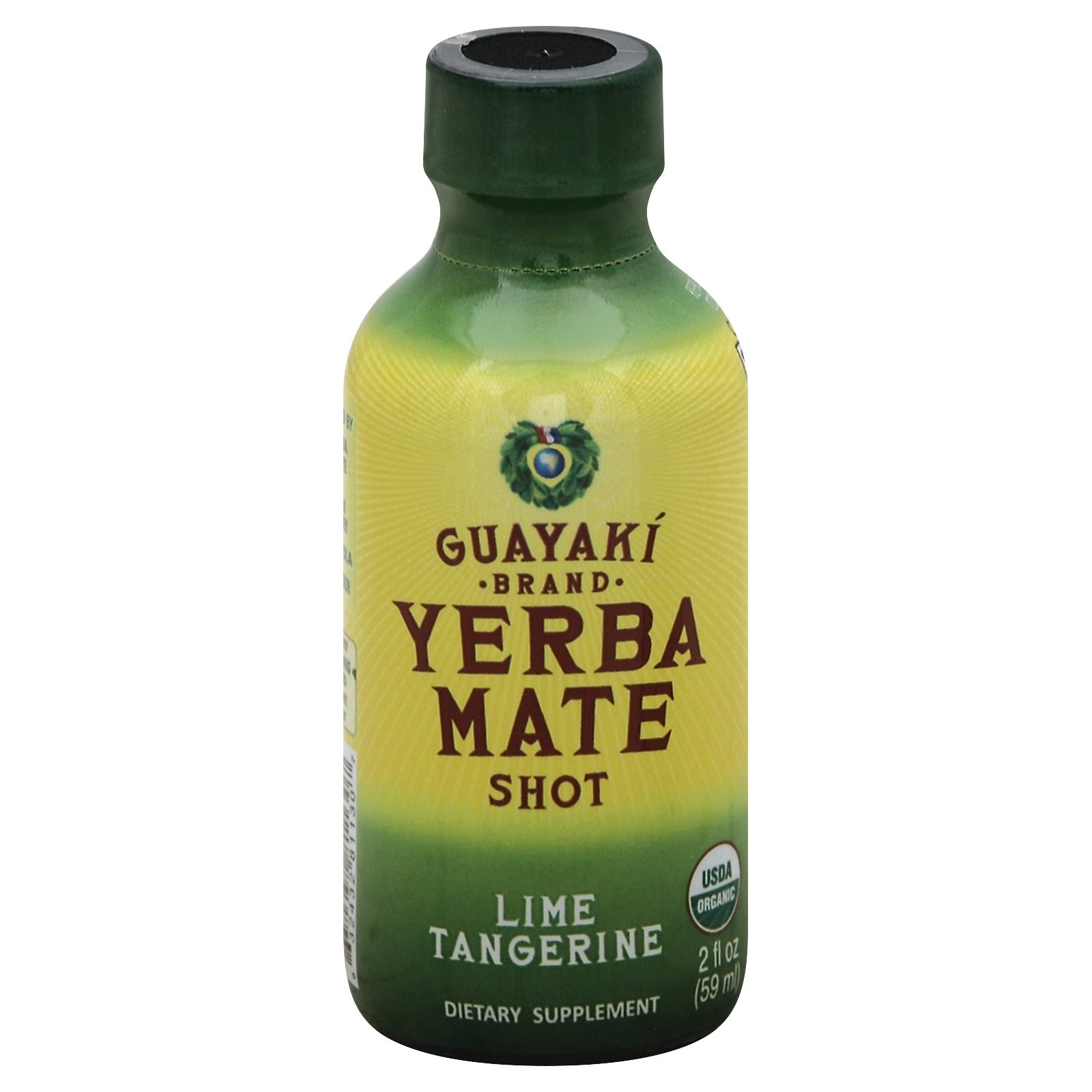 slide 1 of 1, Guayaki Lime Tangerine Energy Shot - 2 fl oz, 2 fl oz