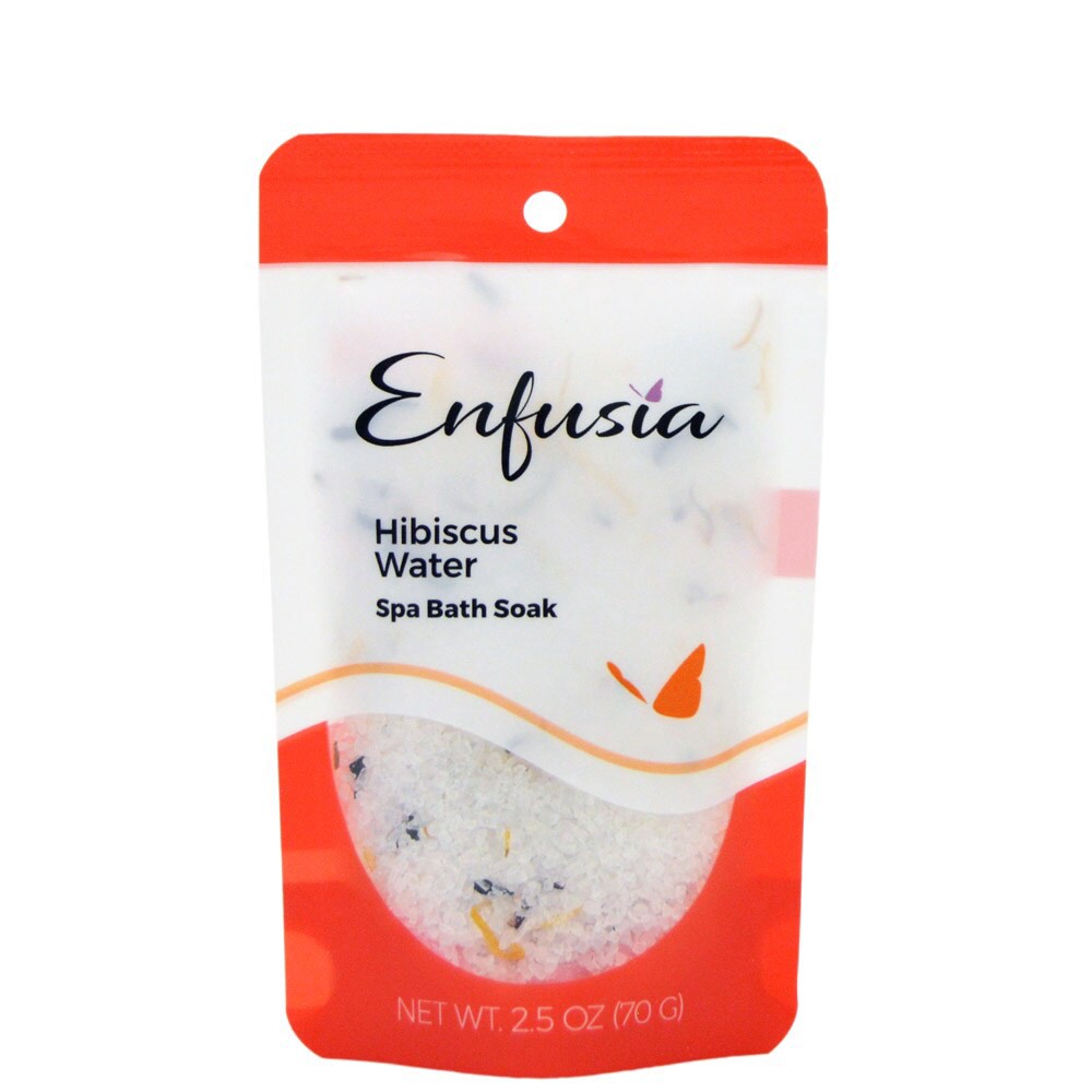 slide 1 of 1, Enfusia Hibiscus Water Spa Bath Soak, 2.5 oz