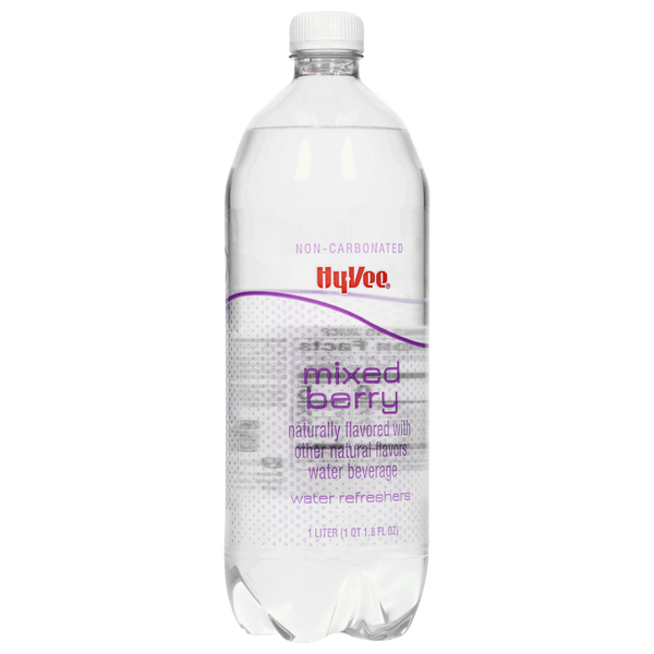 slide 1 of 1, Hy-Vee Water Refreshers Mixed Berry Non-Carbonated Water Beverage, 33.8 fl oz