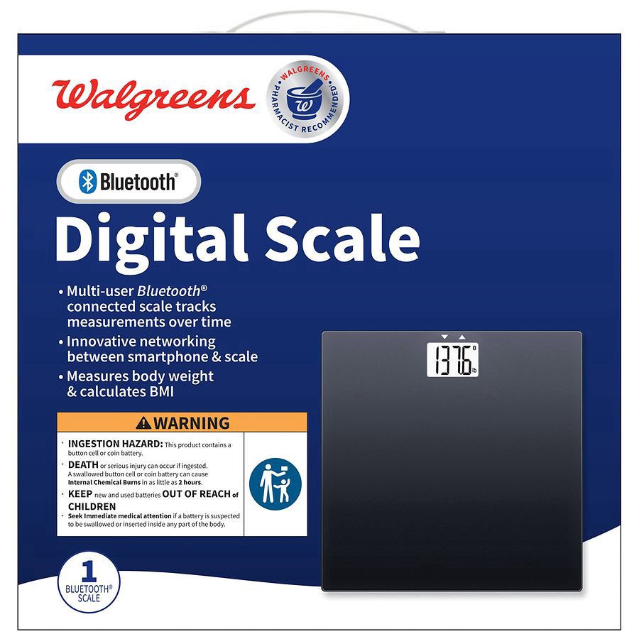 slide 1 of 3, Walgreens Bluetooth Scale, 1 ct