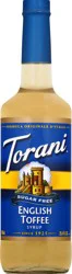Torani Sugar Free English Toffee Syrup- 750 oz