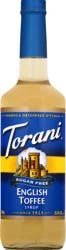 Torani Sugar Free English Toffee Syrup- 750 oz