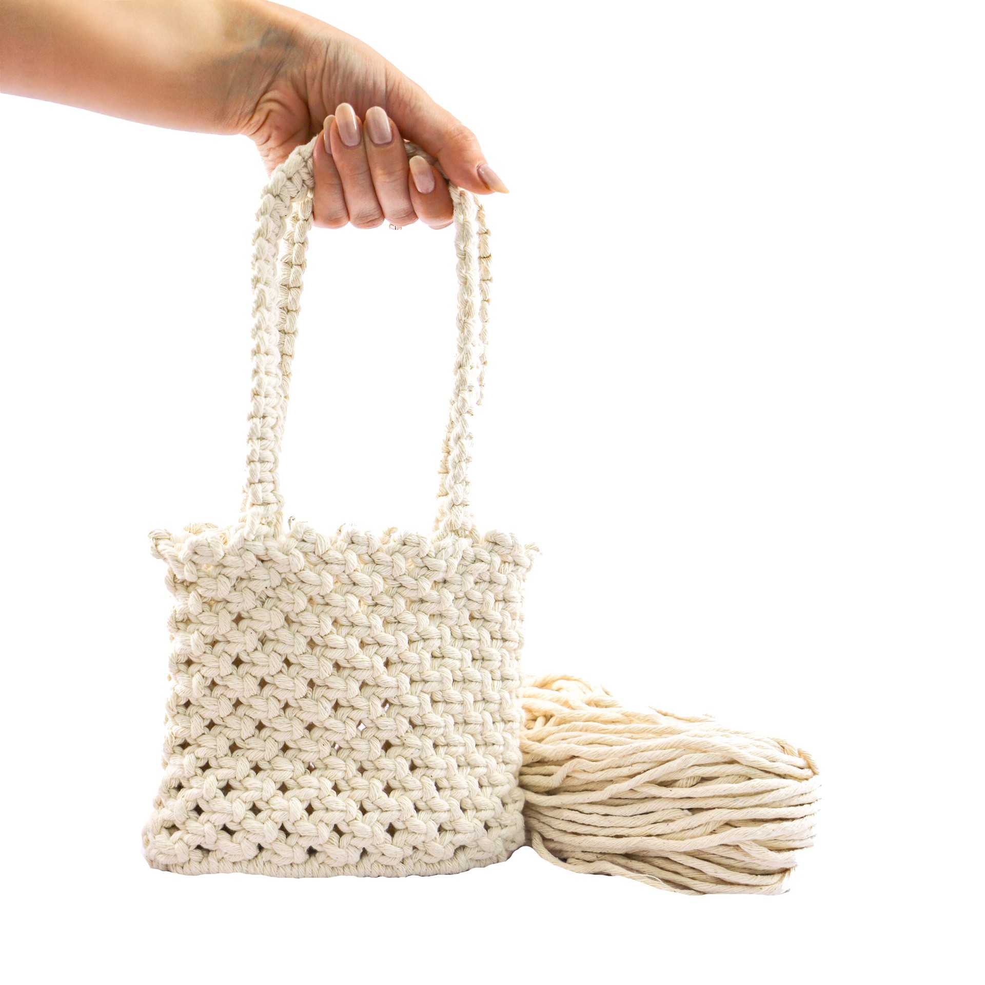 slide 7 of 7, Macrame Bag Kit By Loops & Threads, 1 ct