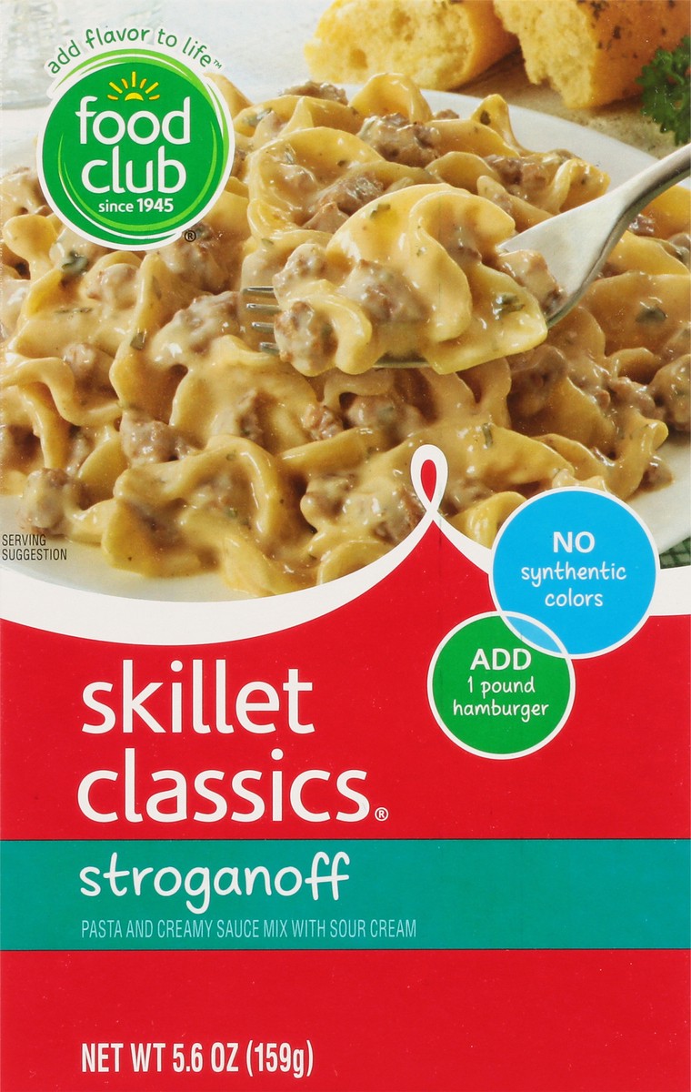 slide 8 of 10, Food Club Beef Stroganoff Skillet Classics, 6.5 oz