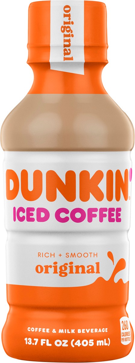 slide 7 of 7, Dunkin' Original Iced Coffee Bottle, 13.7 fl oz, 13.7 fl oz