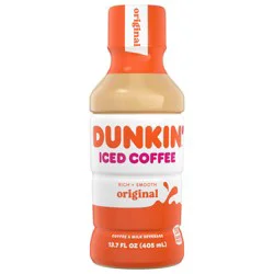 Dunkin' Original Iced Coffee Bottle, 13.7 fl oz