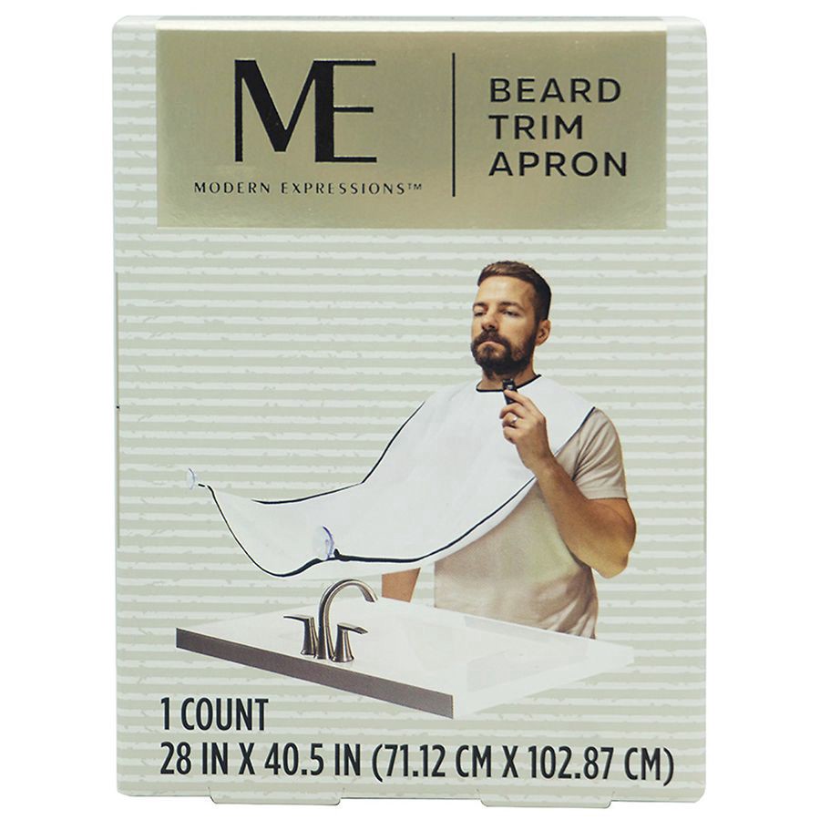 slide 1 of 1, Modern Expressions Beard Trim Apron, 1 ct
