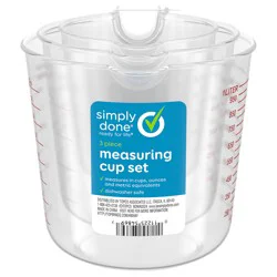 Simply Done Measuring Cup Set 3 Each