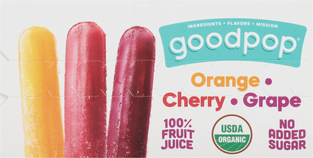 slide 5 of 5, Gdpop Fruit Pops Assrtd 6Pk Org, 9 oz