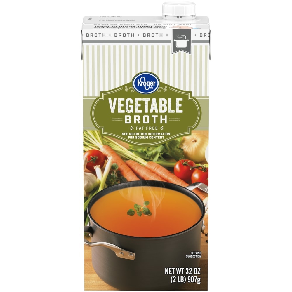 slide 1 of 1, Kroger Aseptic Vegetable Broth, 32 fl oz