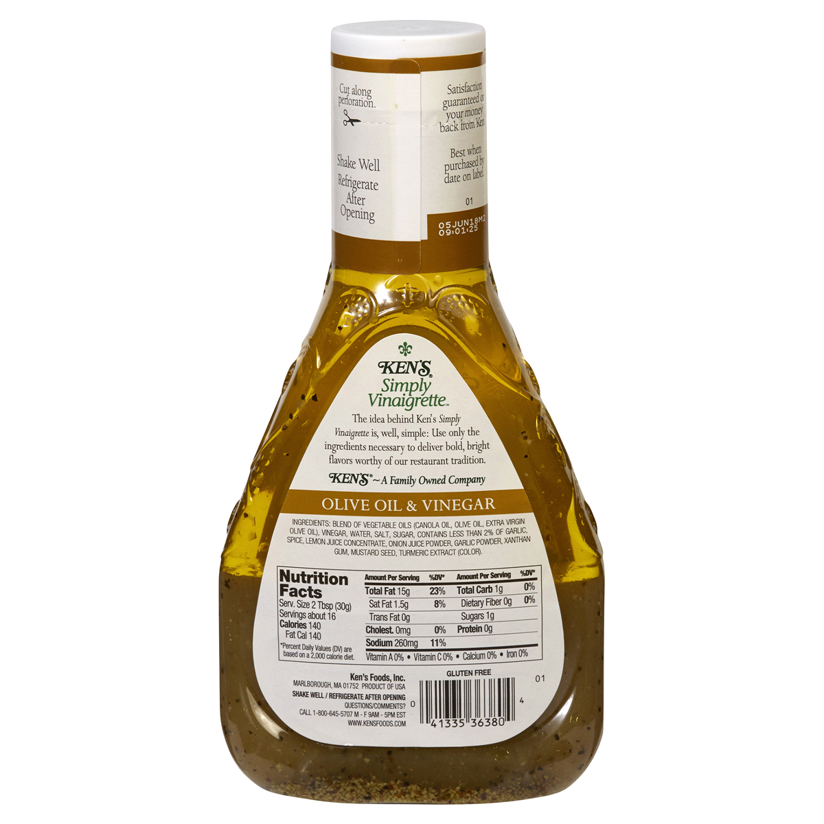 slide 2 of 2, Ken's Steak House Simply Vinaigrette Classic Oil & Vinegar Salad Dressing 16 fl oz, 16 fl oz