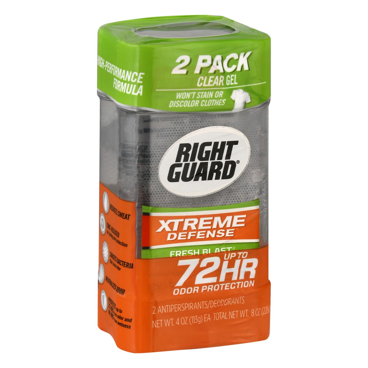 slide 7 of 12, Right Guard Fresh Blast Xtreme Ap Deo Gel 2Pk, 2 ct