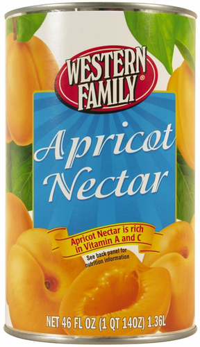 slide 1 of 1, Western Family Apricot Nectar - 46 oz, 46 oz