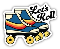 Stickers Northwest Let's Roll Skates Sticker