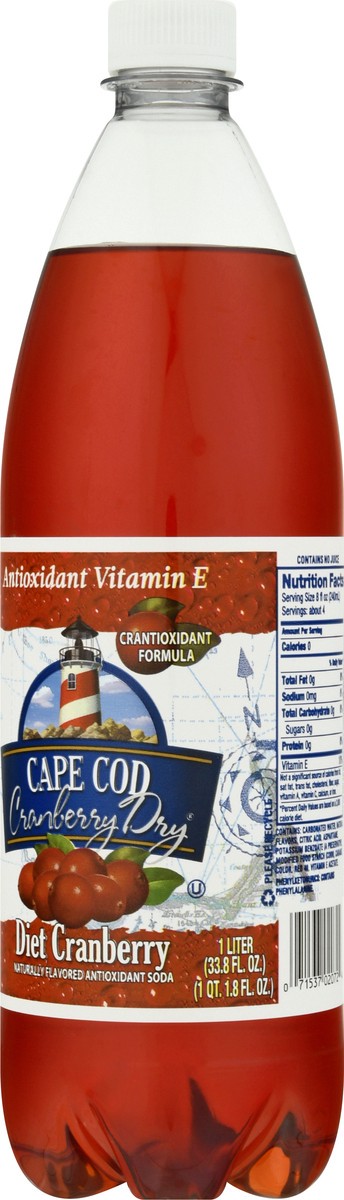 slide 6 of 10, Polar Diet Cape Cod Cranberry Dry Soda - 1 liter, 1 liter