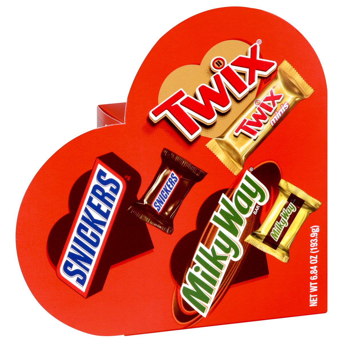 slide 3 of 9, Mixed MARS Chocolate Valentine's Assorted Minis Size Candy Heart Gift Box 6.84-Ounce Box, 6.84 oz