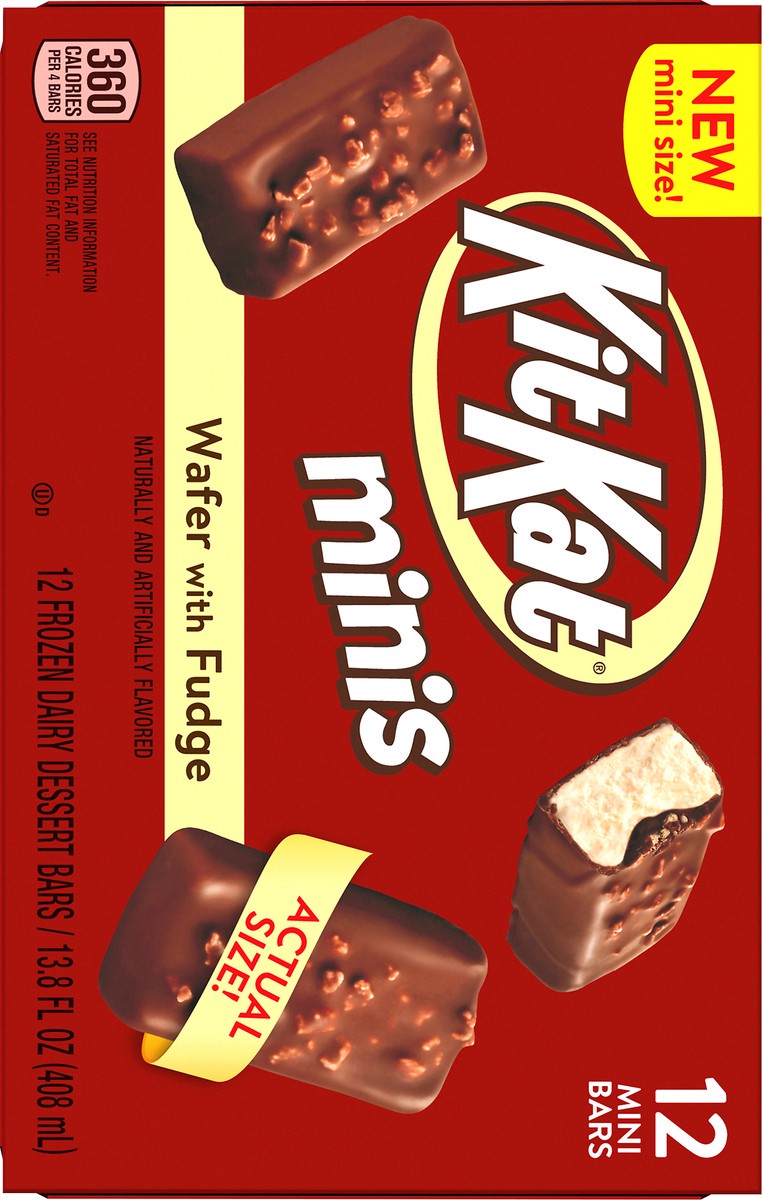 slide 7 of 10, KIT KAT Kit Kat Minis Wafer With Fudge, 12 Count, 12 ct