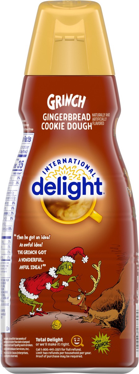 slide 2 of 9, International Delight Grinch Gingerbread Cookie Dough Coffee Creamer, 32 oz., 32 fl oz