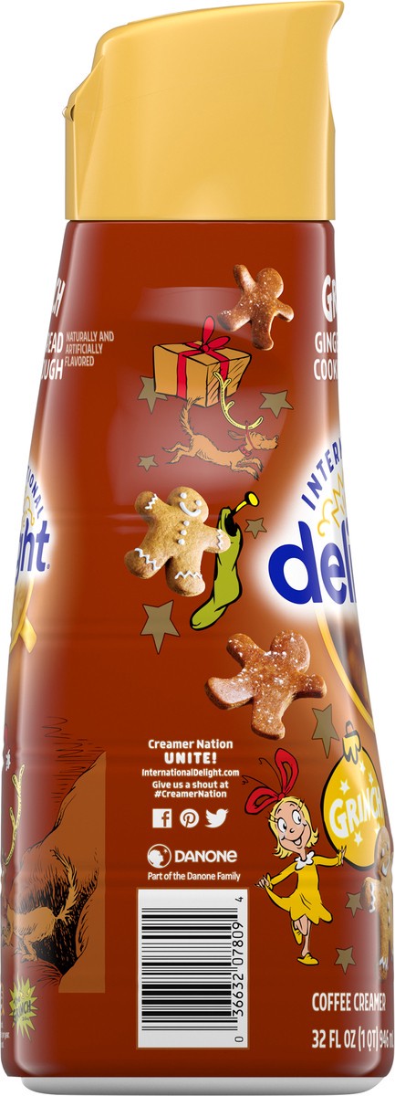 slide 3 of 9, International Delight Grinch Gingerbread Cookie Dough Coffee Creamer, 32 oz., 32 fl oz