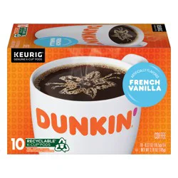 Dunkin' French Vanilla Coffee K-Cups - 10 ct