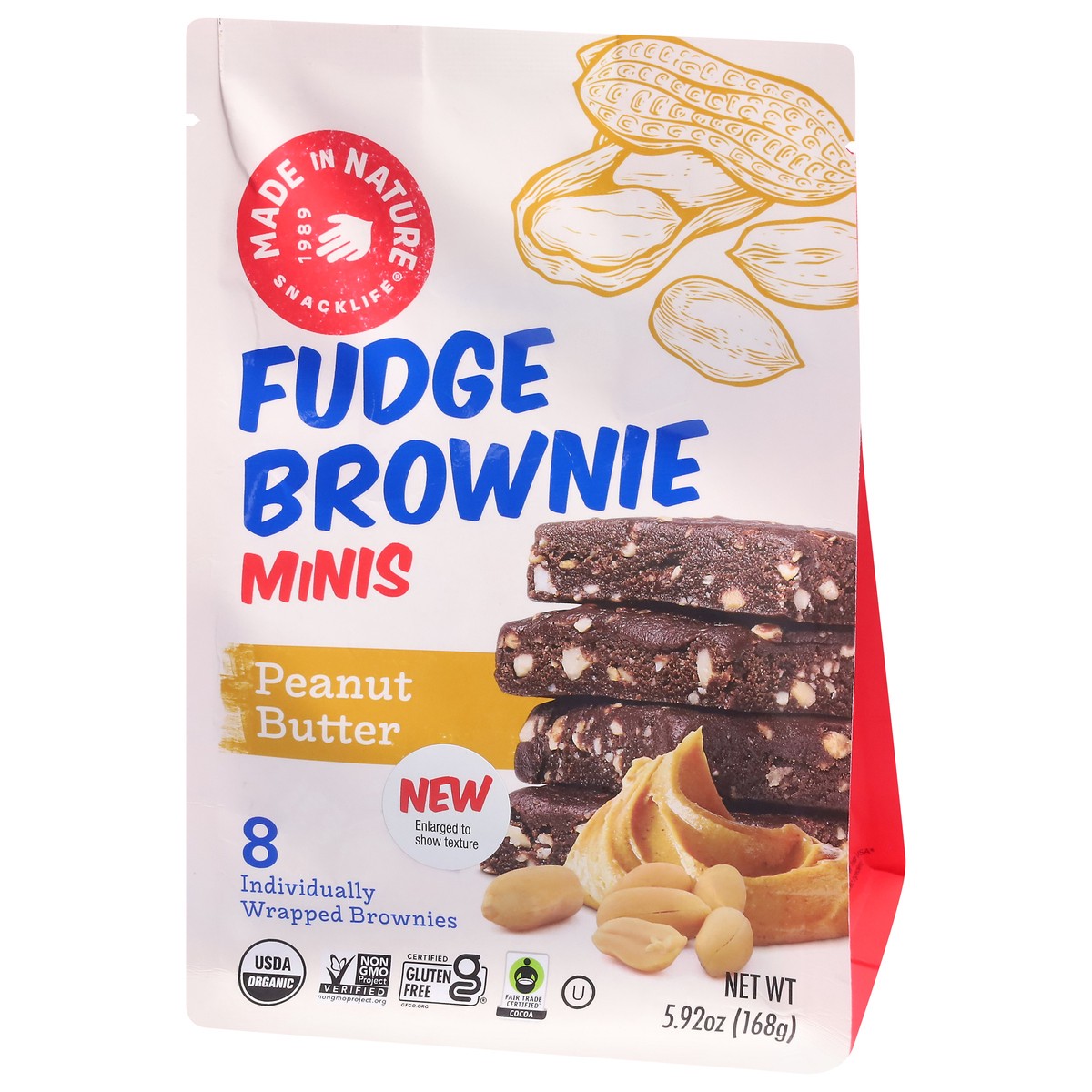 slide 13 of 13, Made In Nature Brownie Minis Pnut Btter, 5.92 oz