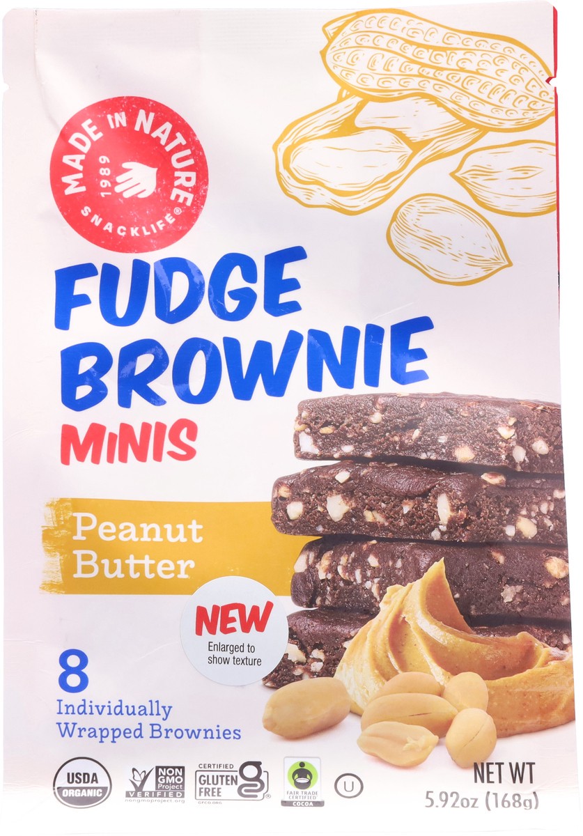 slide 12 of 13, Made In Nature Brownie Minis Pnut Btter, 5.92 oz