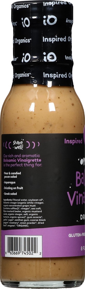slide 3 of 13, Inspired Organics Organic Balsamic Vinaigrette Dressing 8 fl oz, 8 fl oz