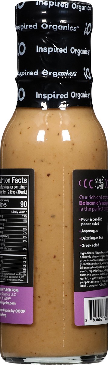 slide 6 of 13, Inspired Organics Organic Balsamic Vinaigrette Dressing 8 fl oz, 8 fl oz