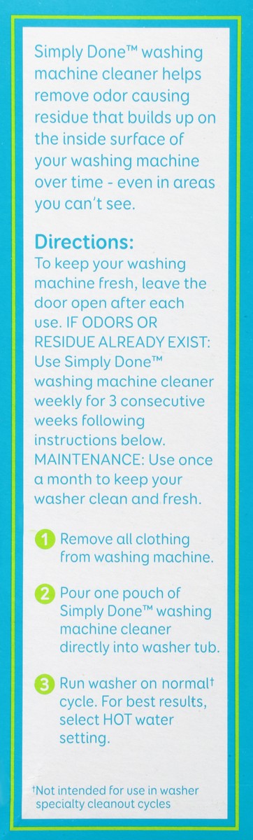 slide 12 of 14, Simply Done Washing Machine Cleaner, 3 ct