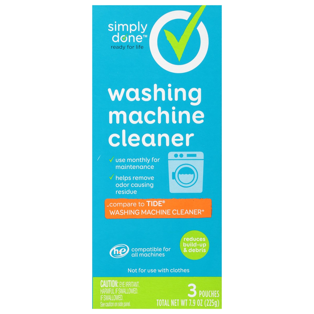 slide 14 of 14, Simply Done Washing Machine Cleaner, 3 ct