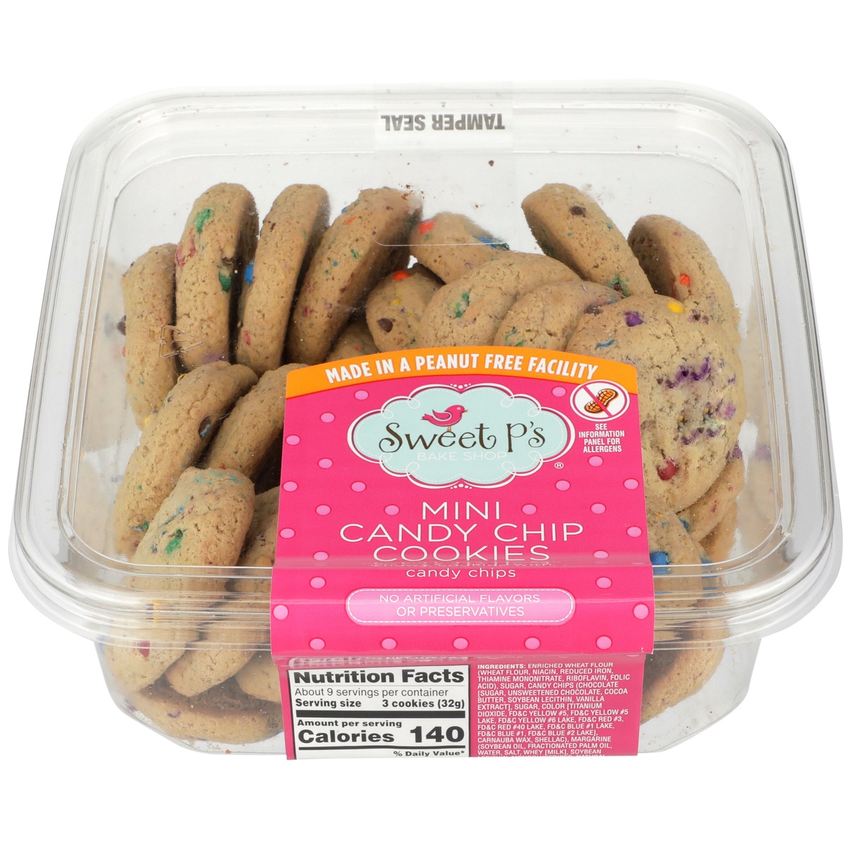 slide 1 of 1, Sweet P's Bake Shop Candy Chip Mini Cookies, 10.5 oz