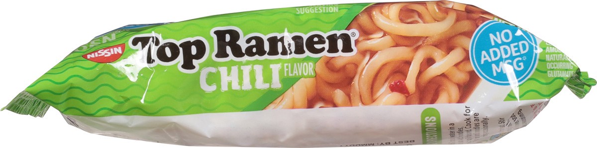 slide 4 of 9, Top Ramen Vegetarian Chili Flavor Ramen Noodle Soup 3 oz, 3 oz