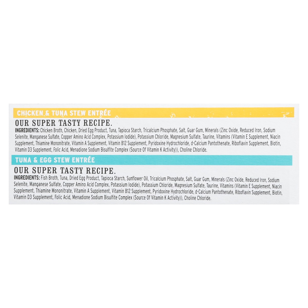 slide 8 of 18, I and Love and You XOXOs Canned Wet Cat Food Chicken & Tuna Stew Entree/Tuna & Egg Stew Entree, Stew Variety Pack, 3 oz., 12 Cans, 12 ct