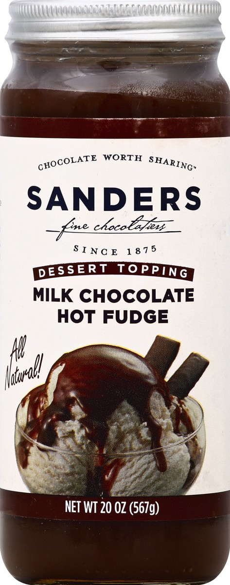 slide 1 of 2, Sanders Milk Chocolate Ice Cream Topping, 20 oz