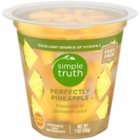 slide 1 of 1, Simple Truth Perfectly Pineapple Fruit Cup, 7 oz