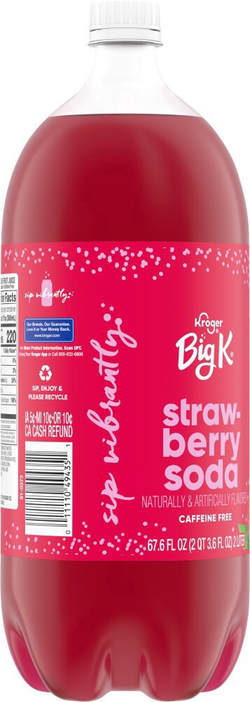 slide 3 of 4, Big K Strawberry Soda, 2 liter
