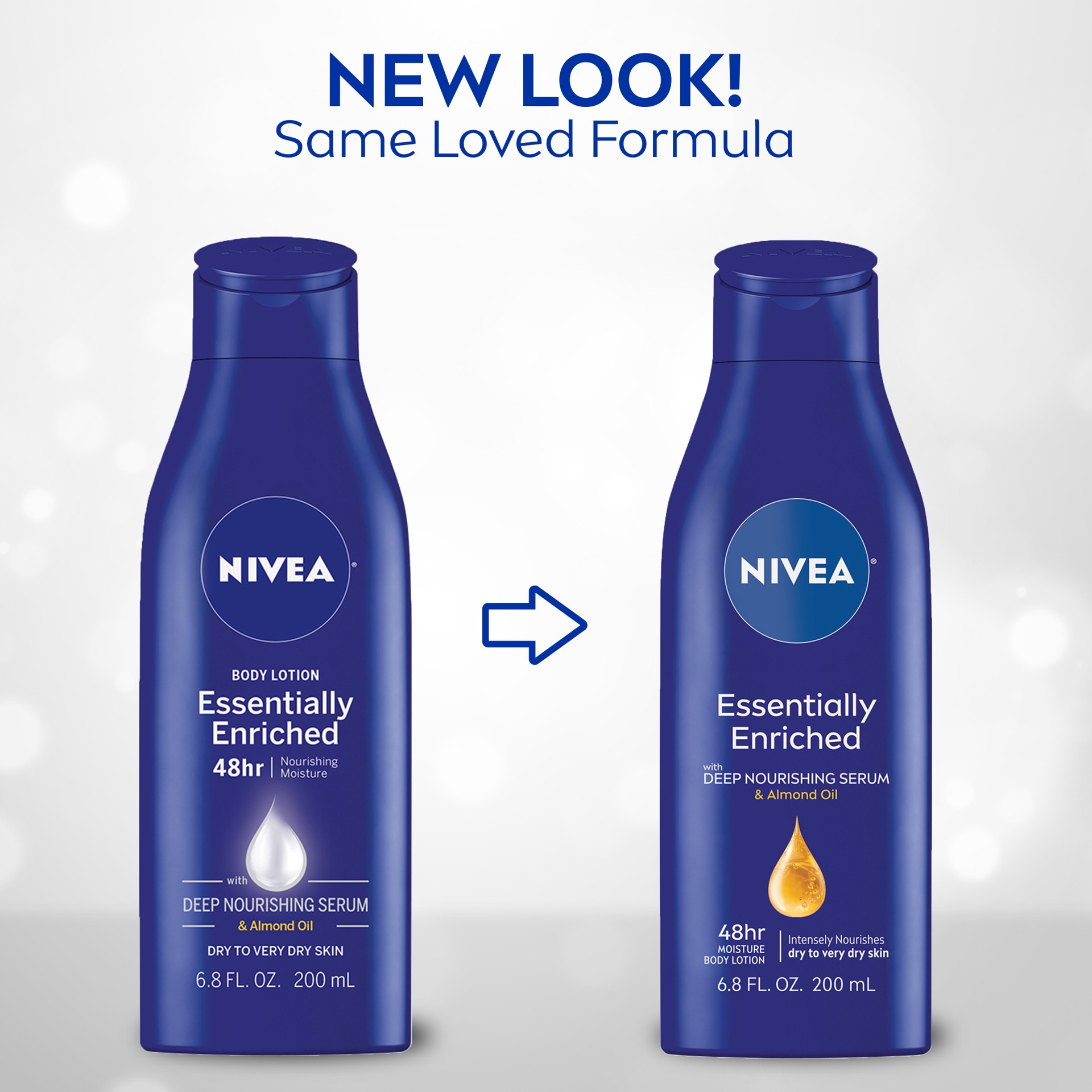 slide 5 of 10, Nivea Essentially Enriched Body Lotion 6.8 fl. oz. Bottle, 6.8 fl oz