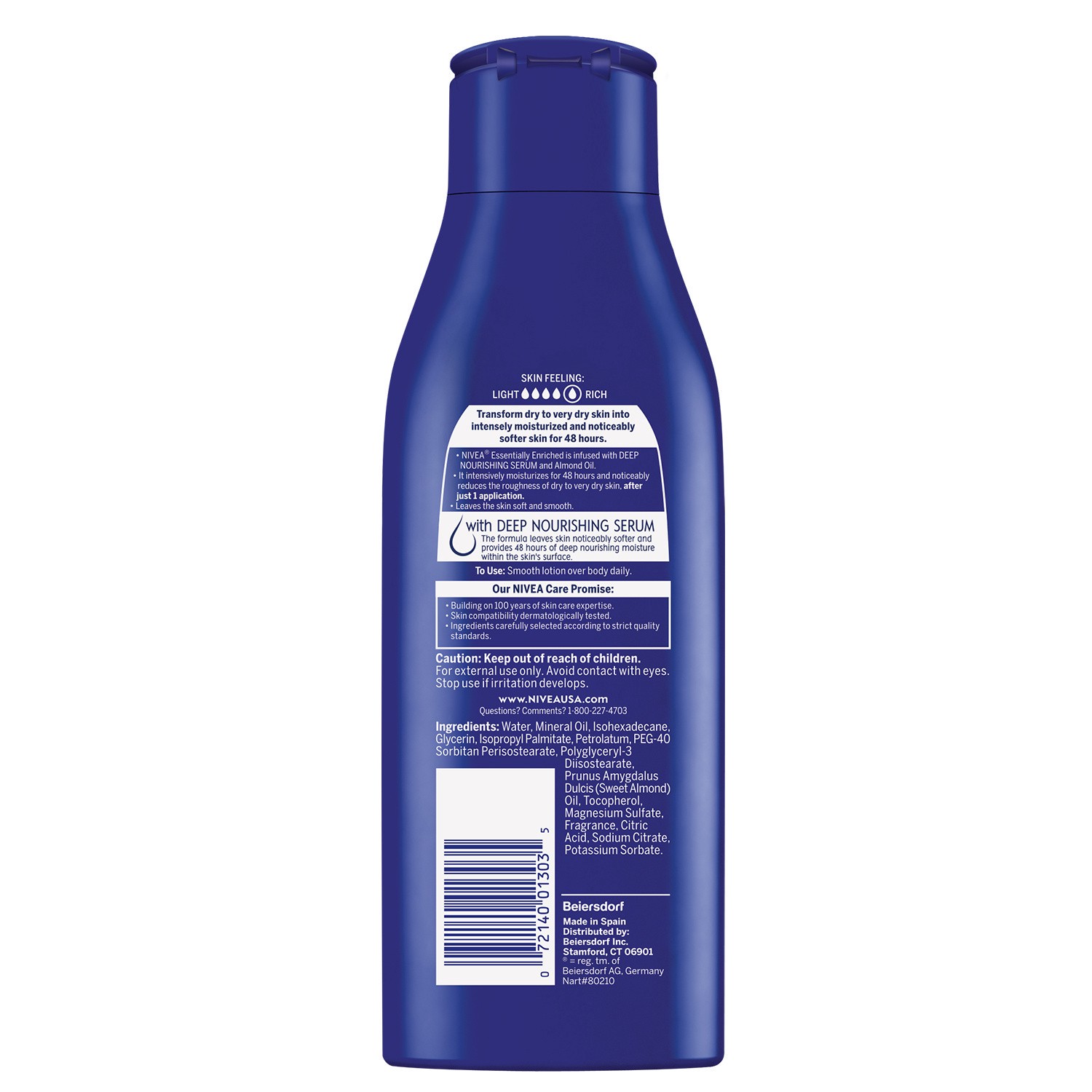 slide 4 of 10, Nivea Essentially Enriched Body Lotion 6.8 fl. oz. Bottle, 6.8 fl oz