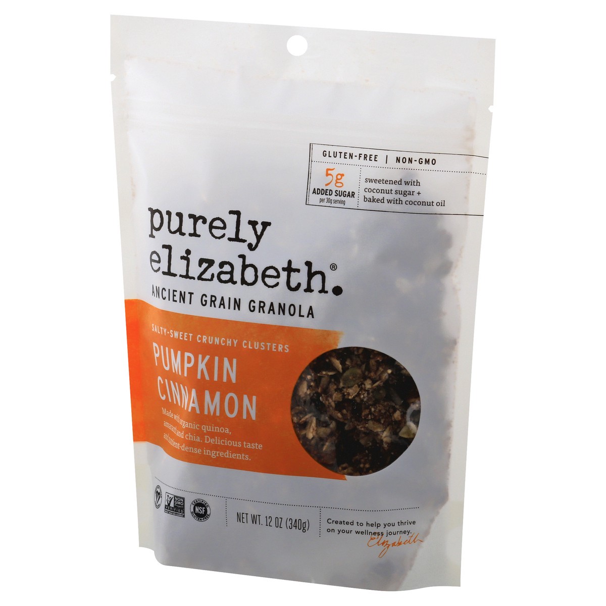 slide 8 of 11, Purely Elizabeth Pumpkin Cinnamon Ancient Grain Granola 12 oz, 12 oz