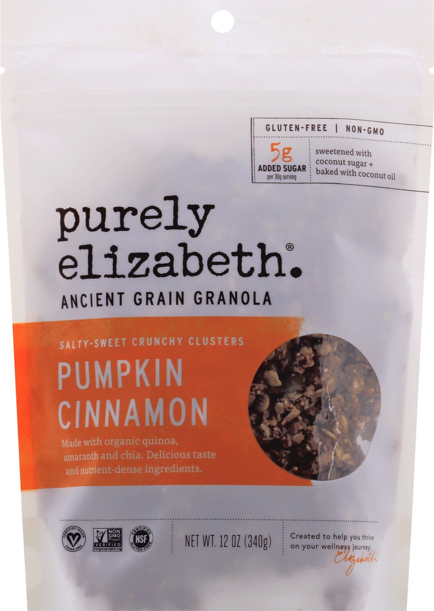 slide 2 of 11, Purely Elizabeth Pumpkin Cinnamon Ancient Grain Granola 12 oz, 12 oz